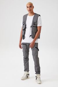 GREY Reflective Utility Cargo Vest, image 4