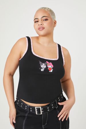 Forever 21 Tank Top Women 1X Take Me To California Bear American Flag Plus  Size