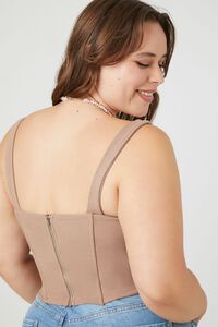 ASH BROWN Plus Size Corset Crop Top, image 3