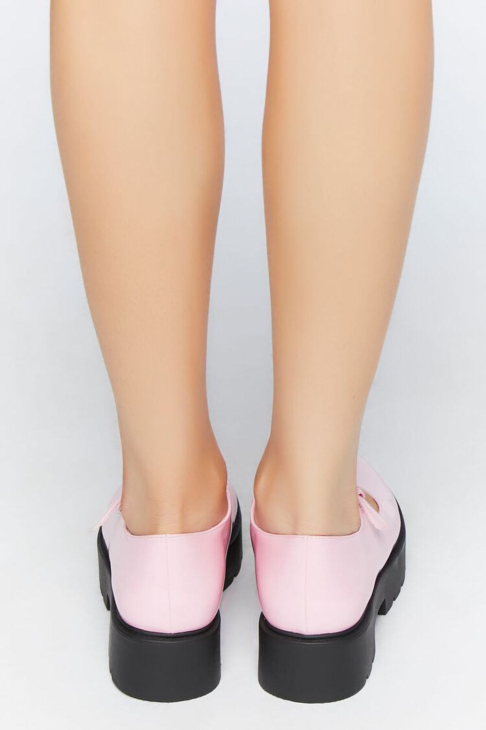 PINK Faux Patent Leather Mary Jane Flatforms, image 3