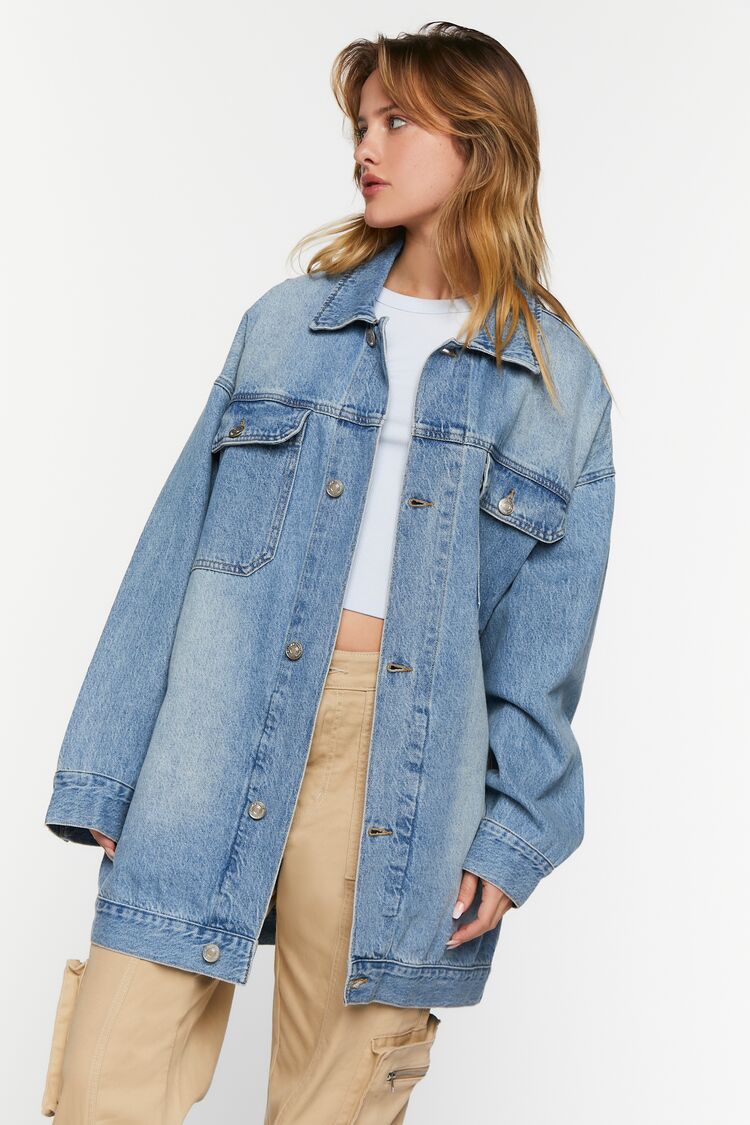 Denim Oversized Trucker Jacket