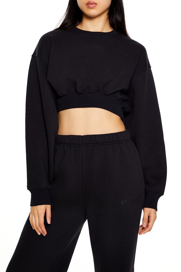 Fleece Cropped Pullover