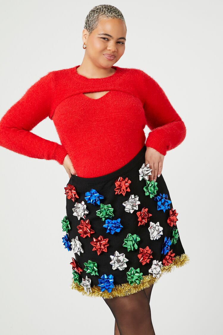 Christmas skirt plus size hotsell