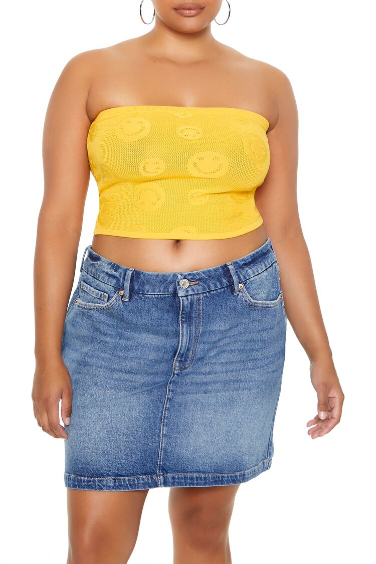 Plus Size Sweater-Knit Tube Top | Forever 21