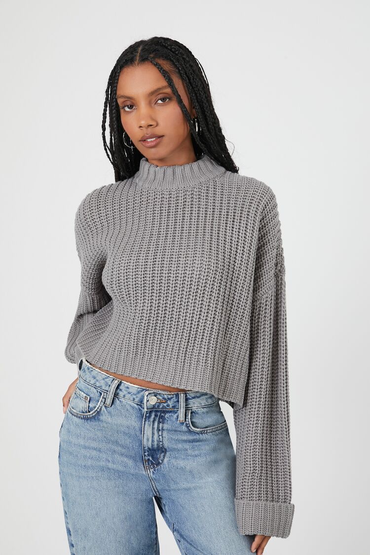 Turtleneck Wide-Sleeve Sweater  Wide sleeve sweater, Forever21