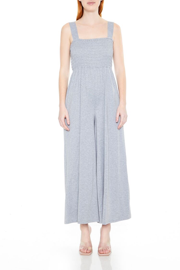 Shirred Wide-Leg Tank Jumpsuit | Forever 21