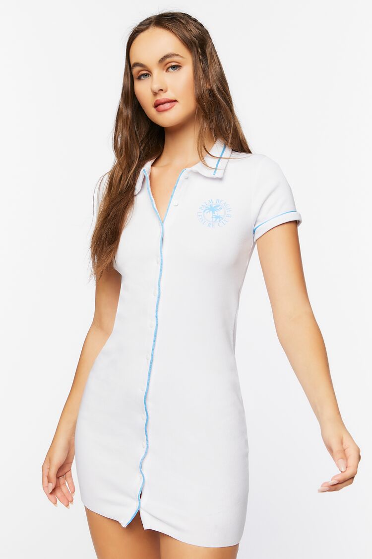 Palm Beach Leisure Club Graphic Mini Dress