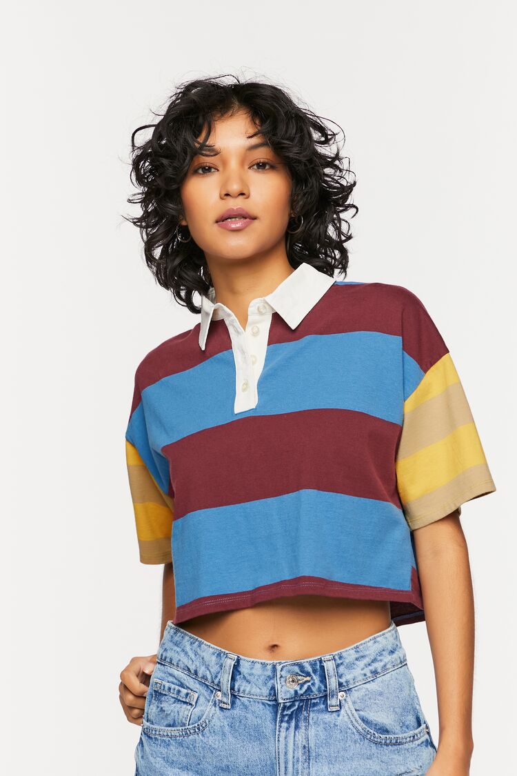 Forever 21 Women's Cropped Polo Shirt