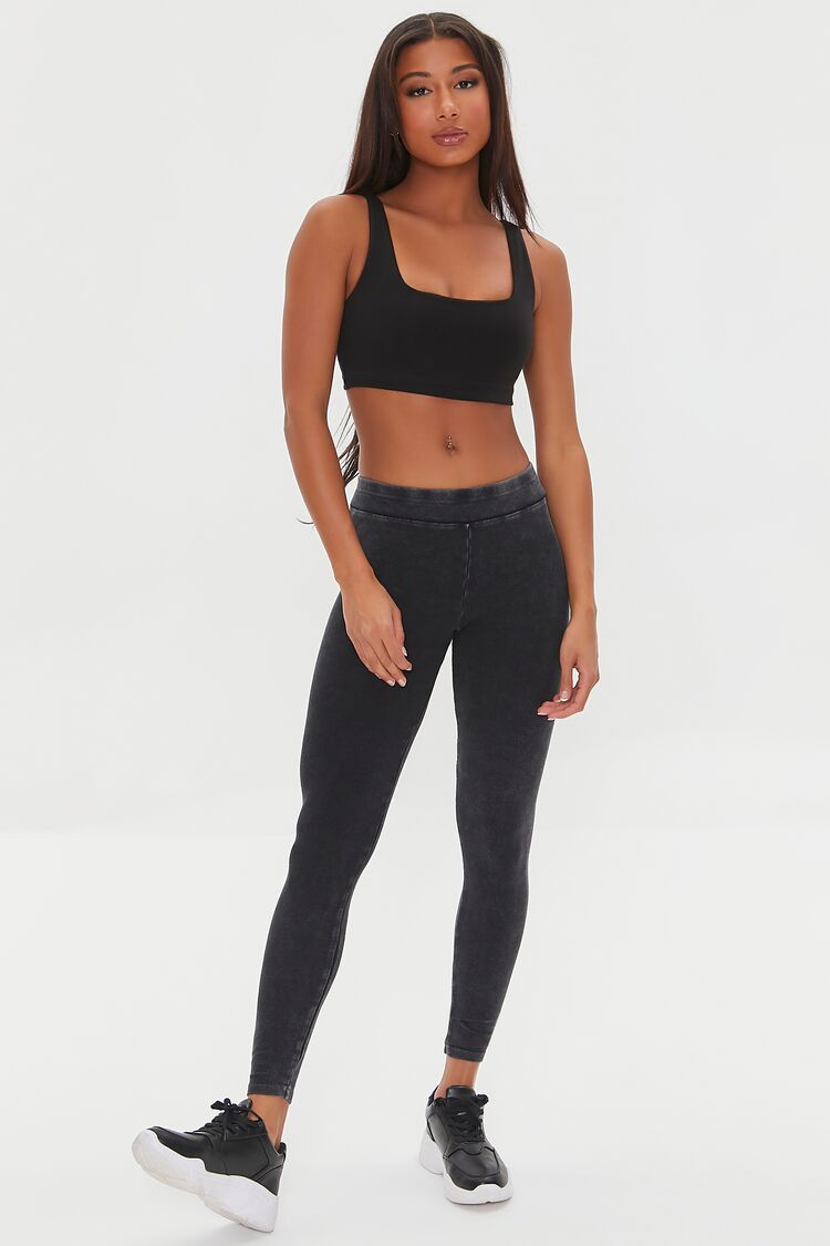 Mineral Wash Mid-Rise Leggings