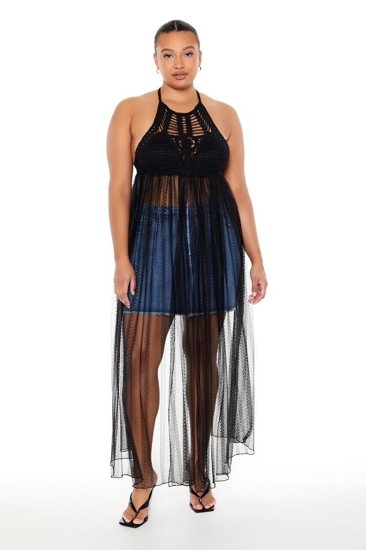 Forever 21 plus size swim store cover up