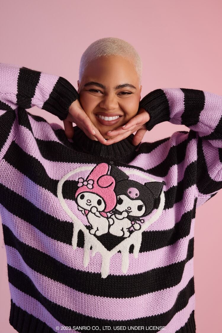 Plus Size My Melody & Kuromi Sweater