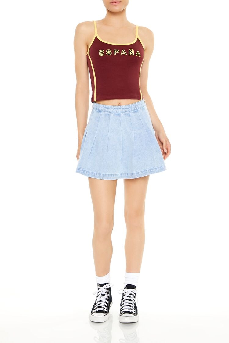 Bratz x F21 Pleated Denim Mini Skirt