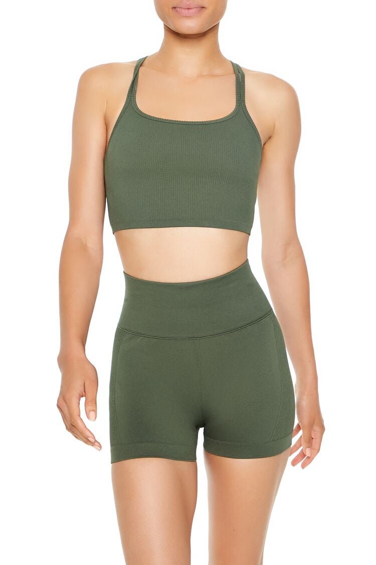 Seamless Strappy Sports Bra