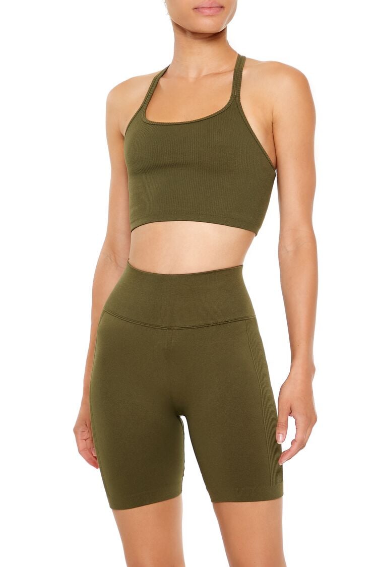 Seamless Strappy Sports Bra