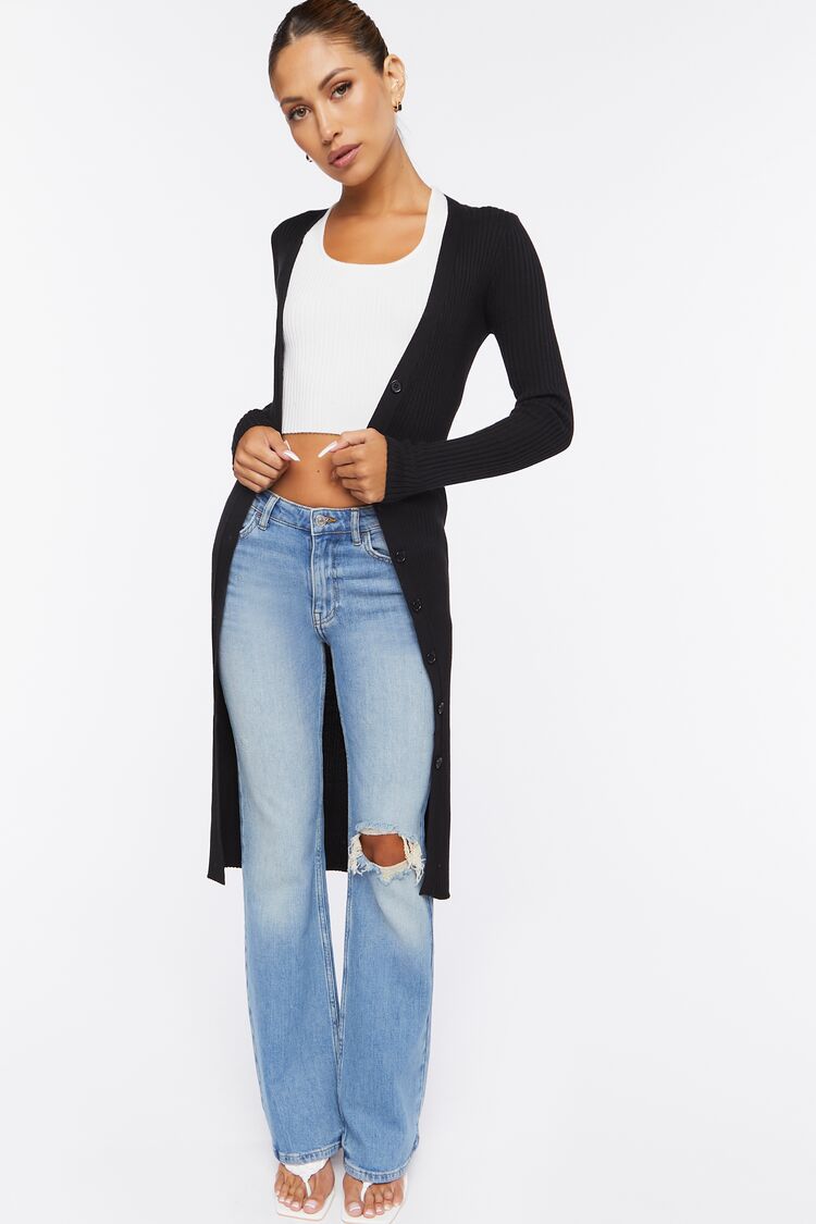 ribbed duster cardigan forever 21