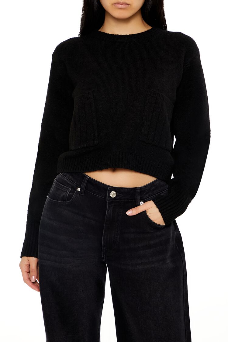 Cropped Crew Sweater