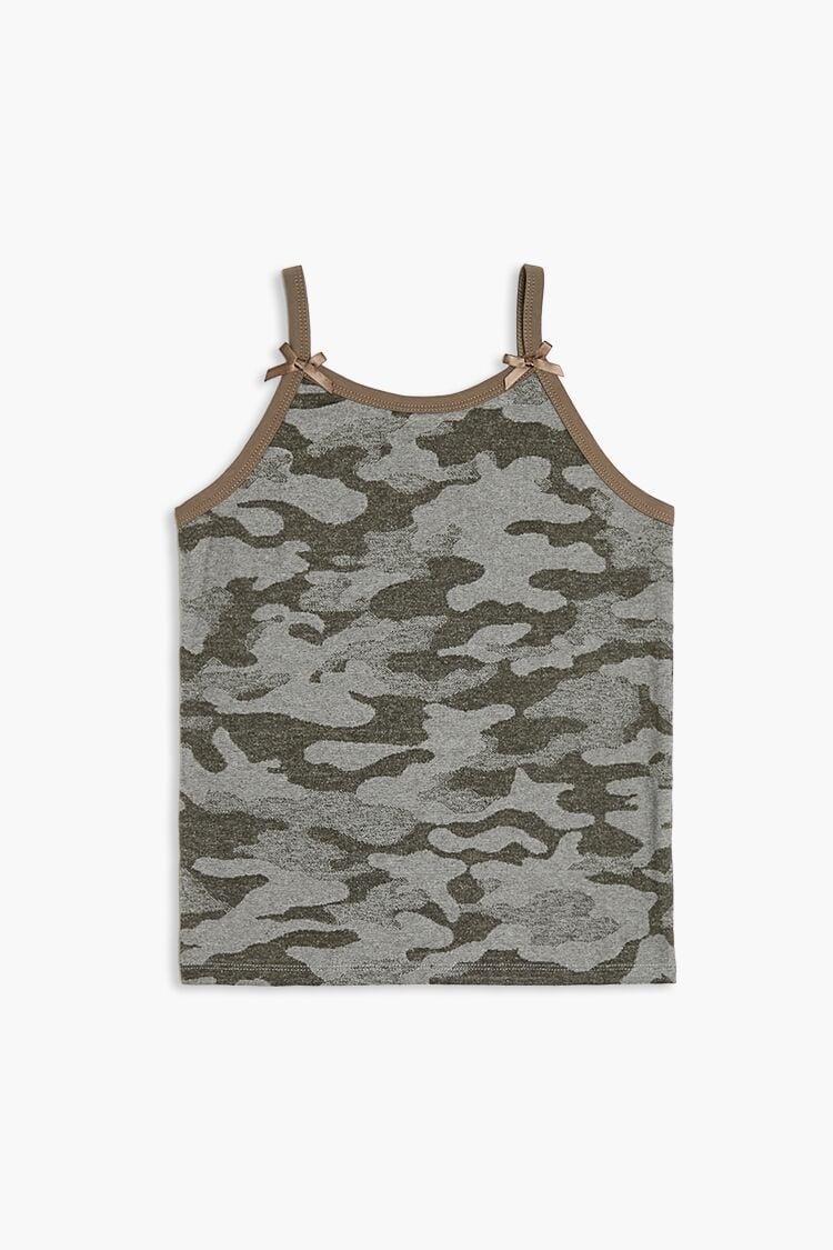 Girls Jacquard Camo Cami (Kids)