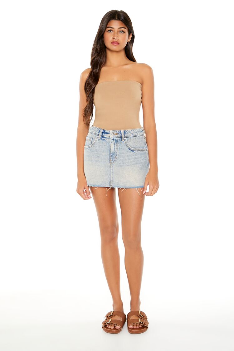 Denim mini skirt forever 21 best sale