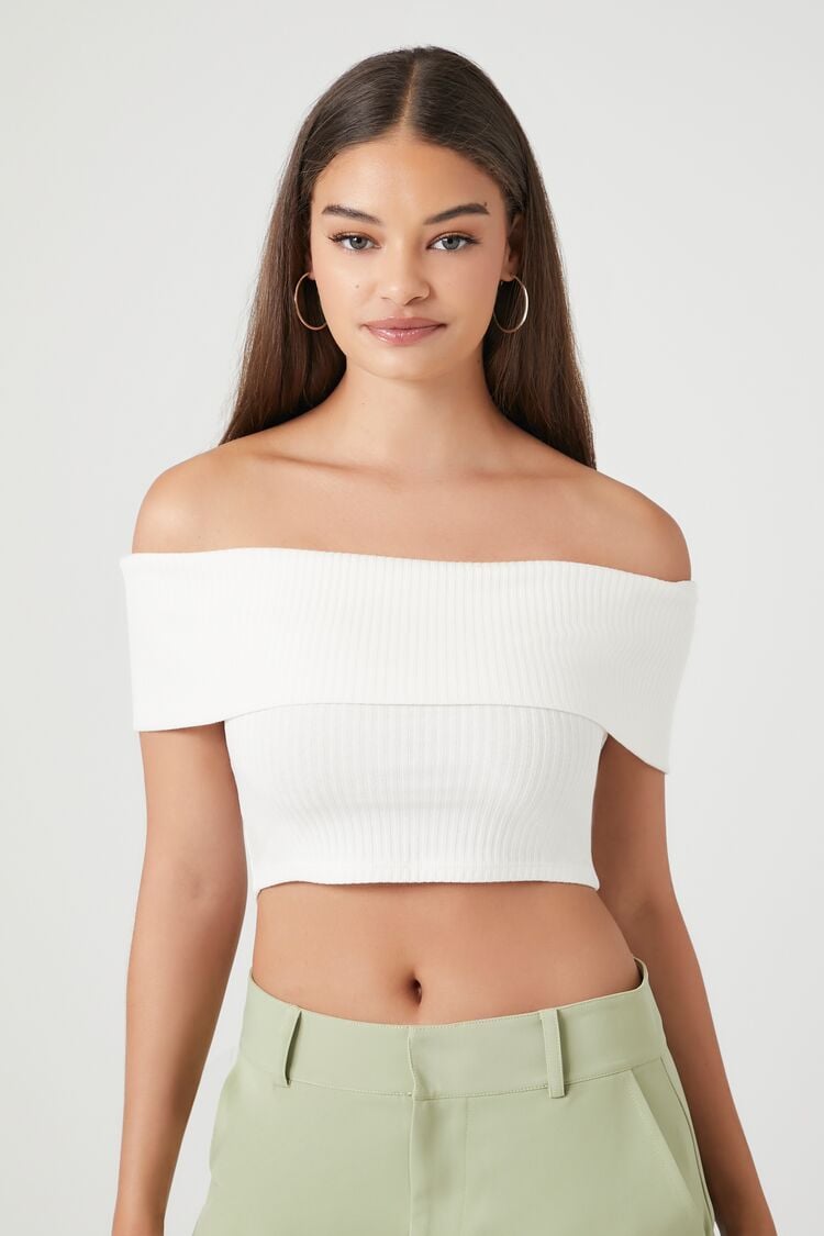 Forever 21 white hot sale off shoulder top