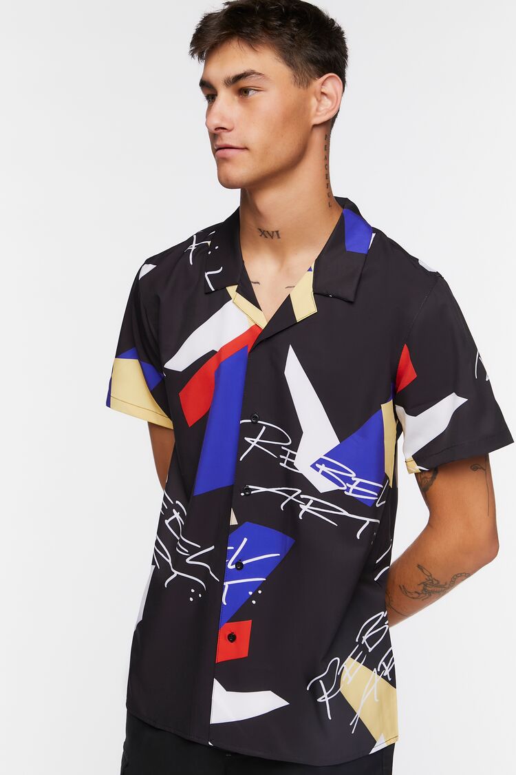 Rebel Art Abstract Print Shirt