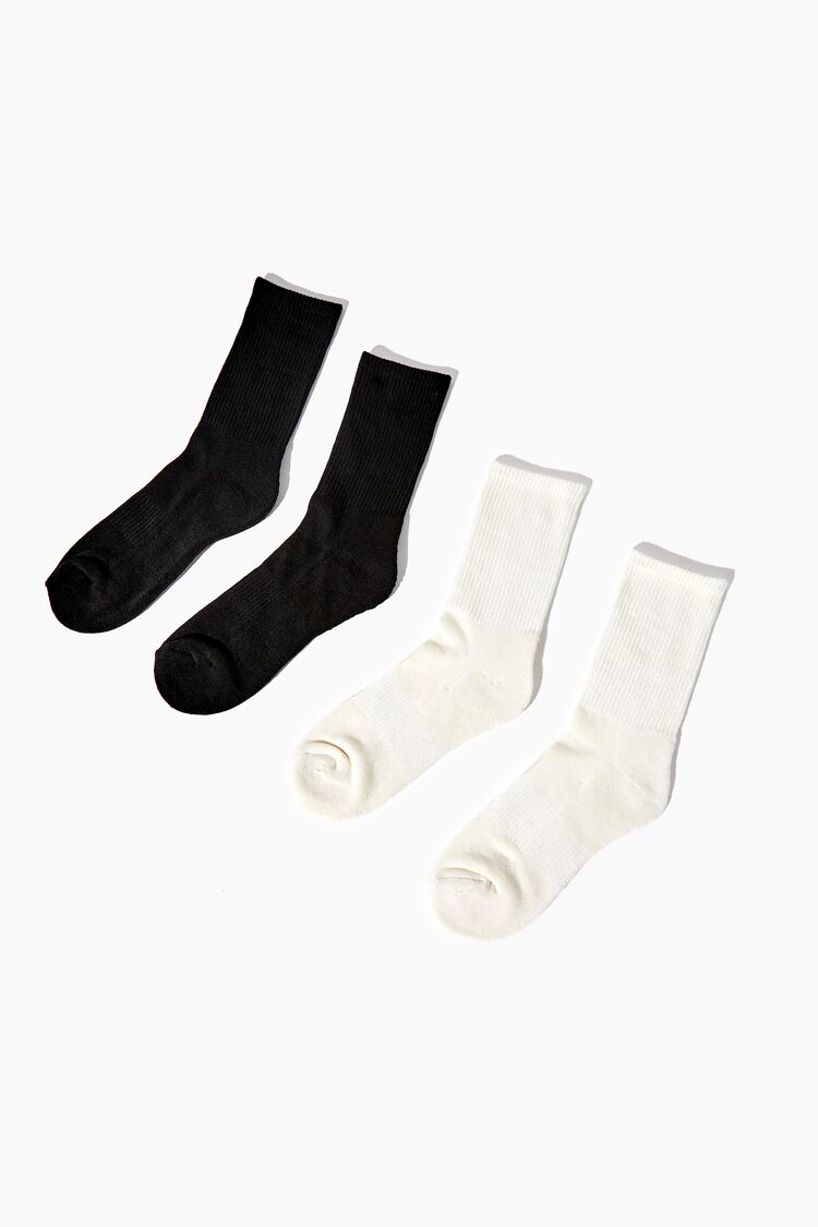 Ribbed Crew Sock Set - 2 Pack