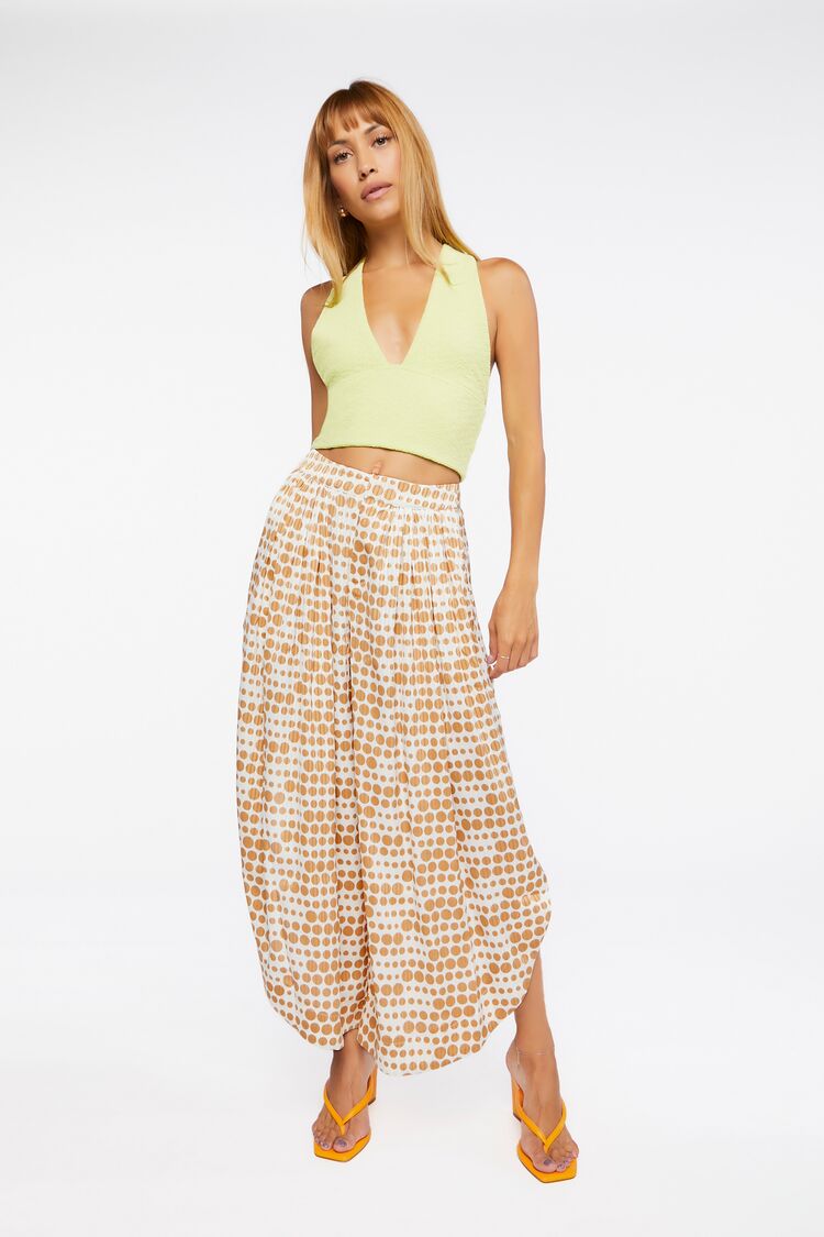 Polka Dot Print Palazzo Pants