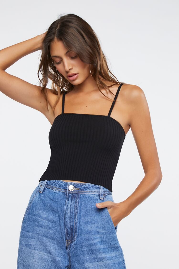 Ribbed Sweater-Knit Cami