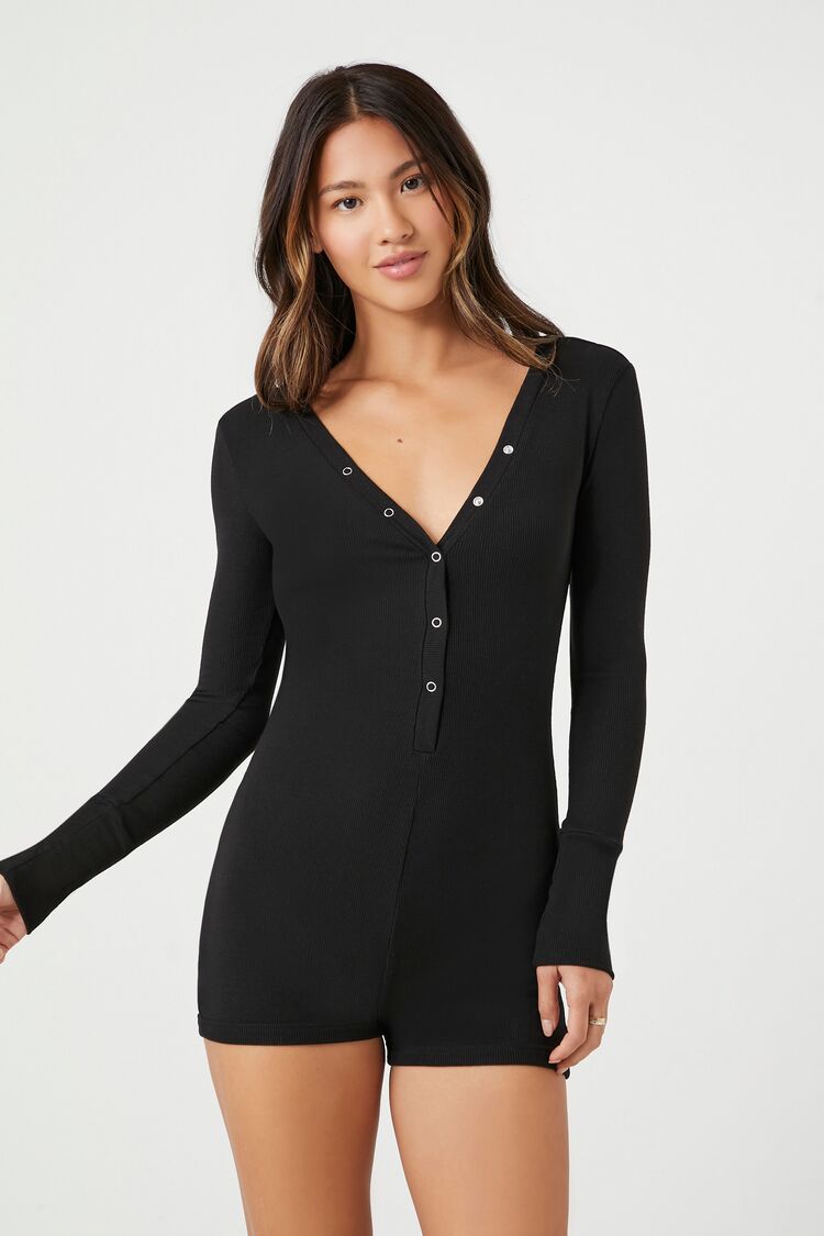 Forever 21 long sleeve romper best sale