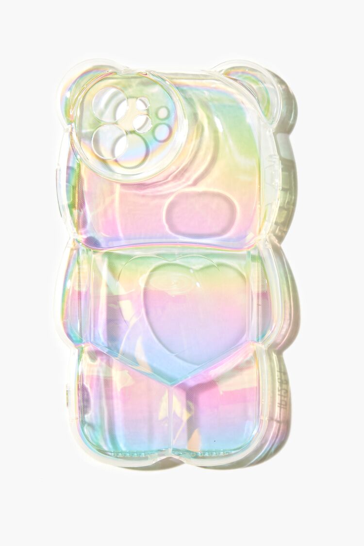 Iridescent Bubble Bear Case for iPhone 12 | Forever 21