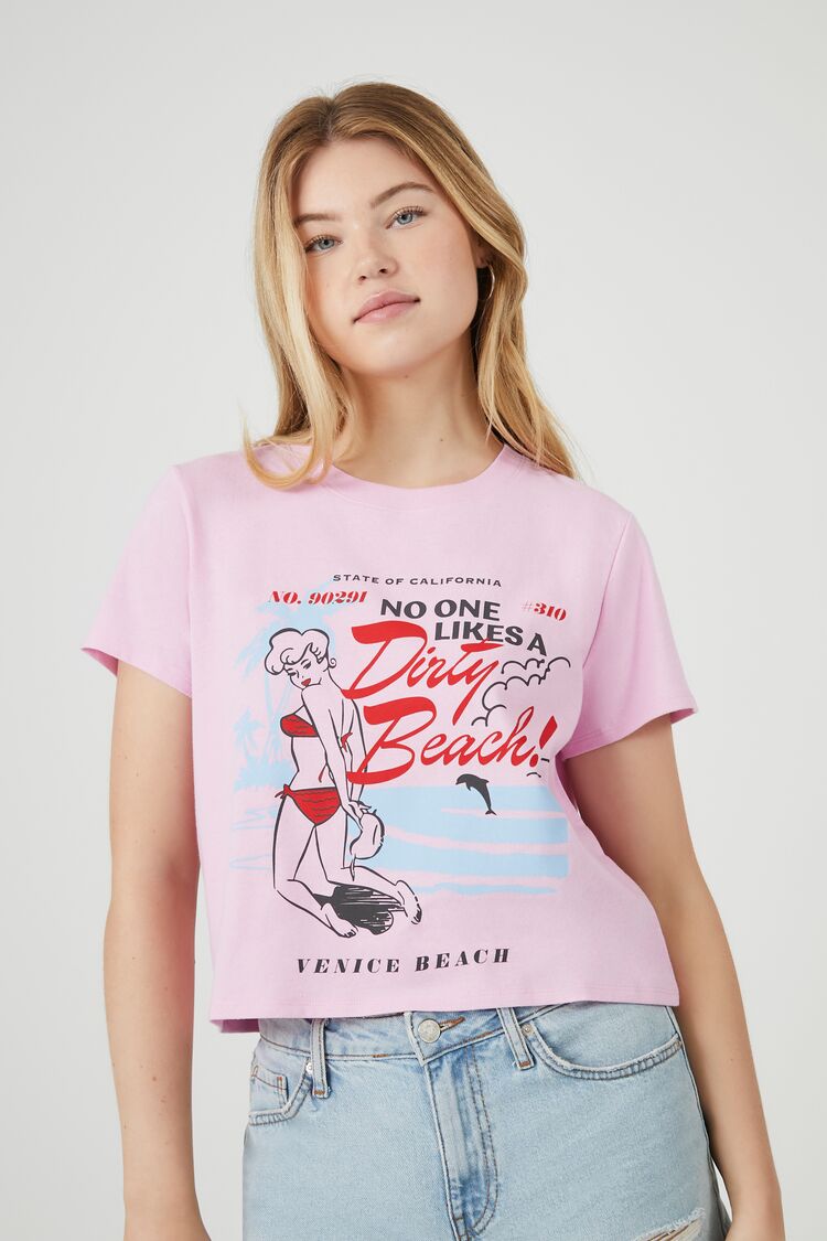 Jac Jossa Black Venice Beach Graphic Tee