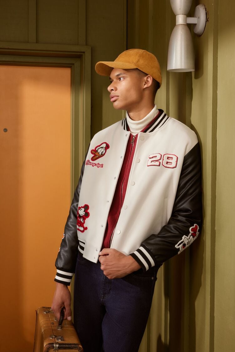 Disney mickey mouse letterman on sale jacket