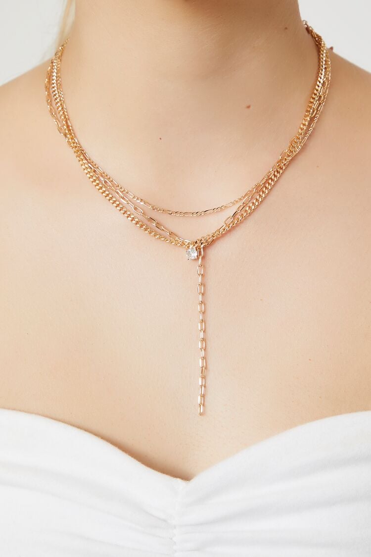 Layered Y-Chain Necklace