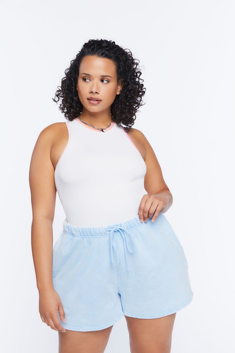 Plus Size Drawstring Shorts