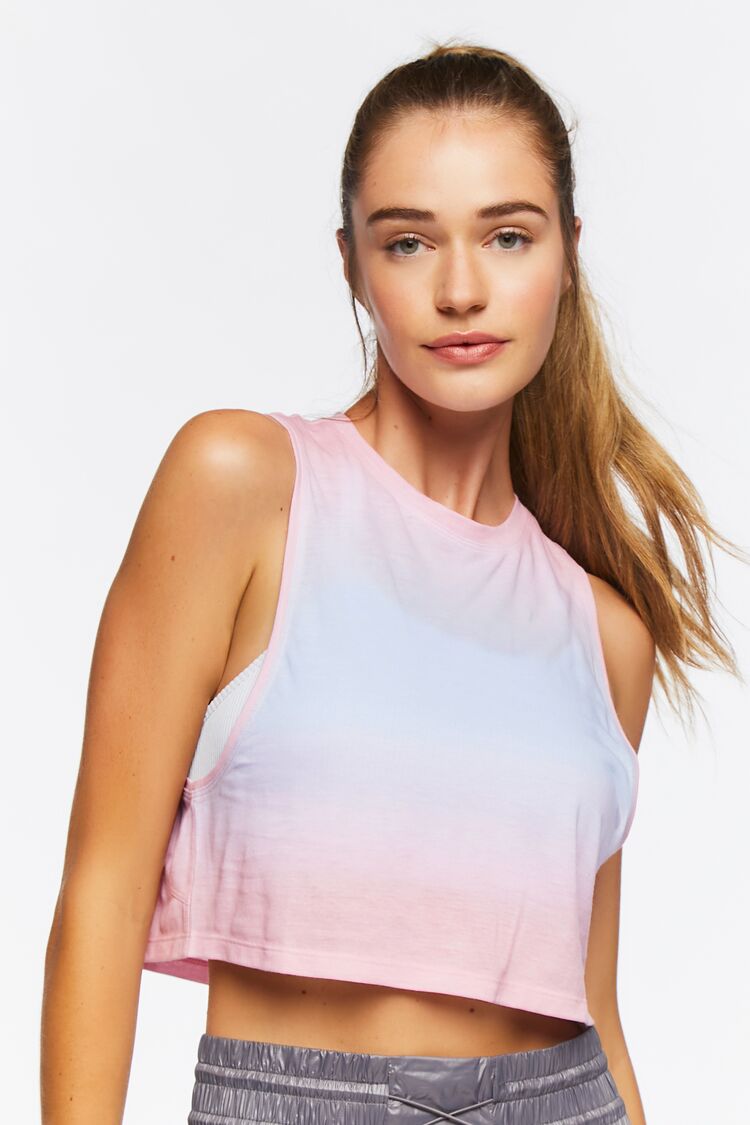 Active Cropped Ombre Muscle Tee