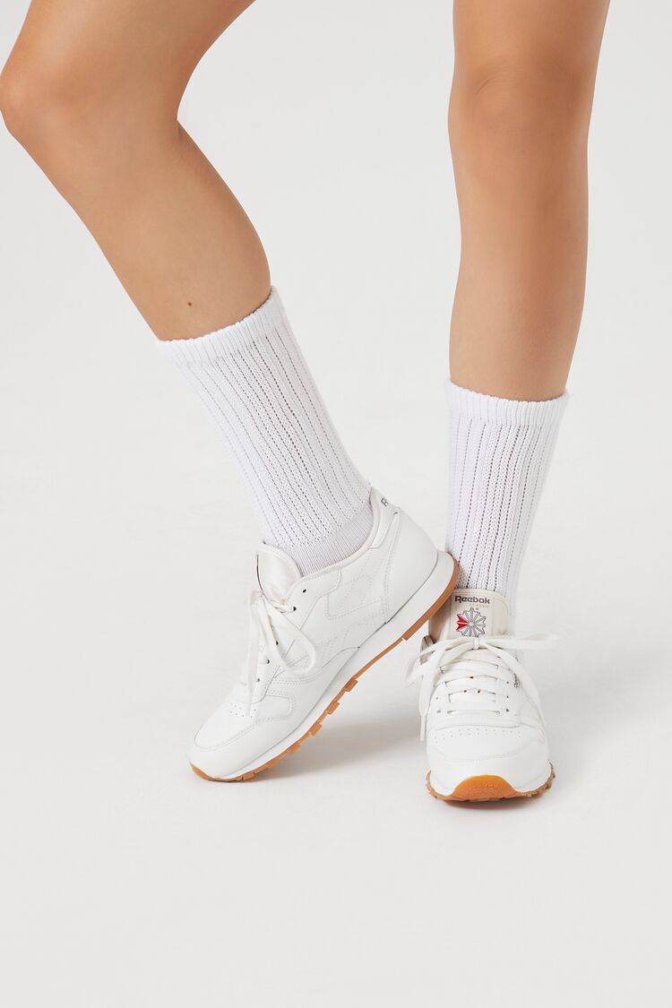 Ribbed Crew Socks