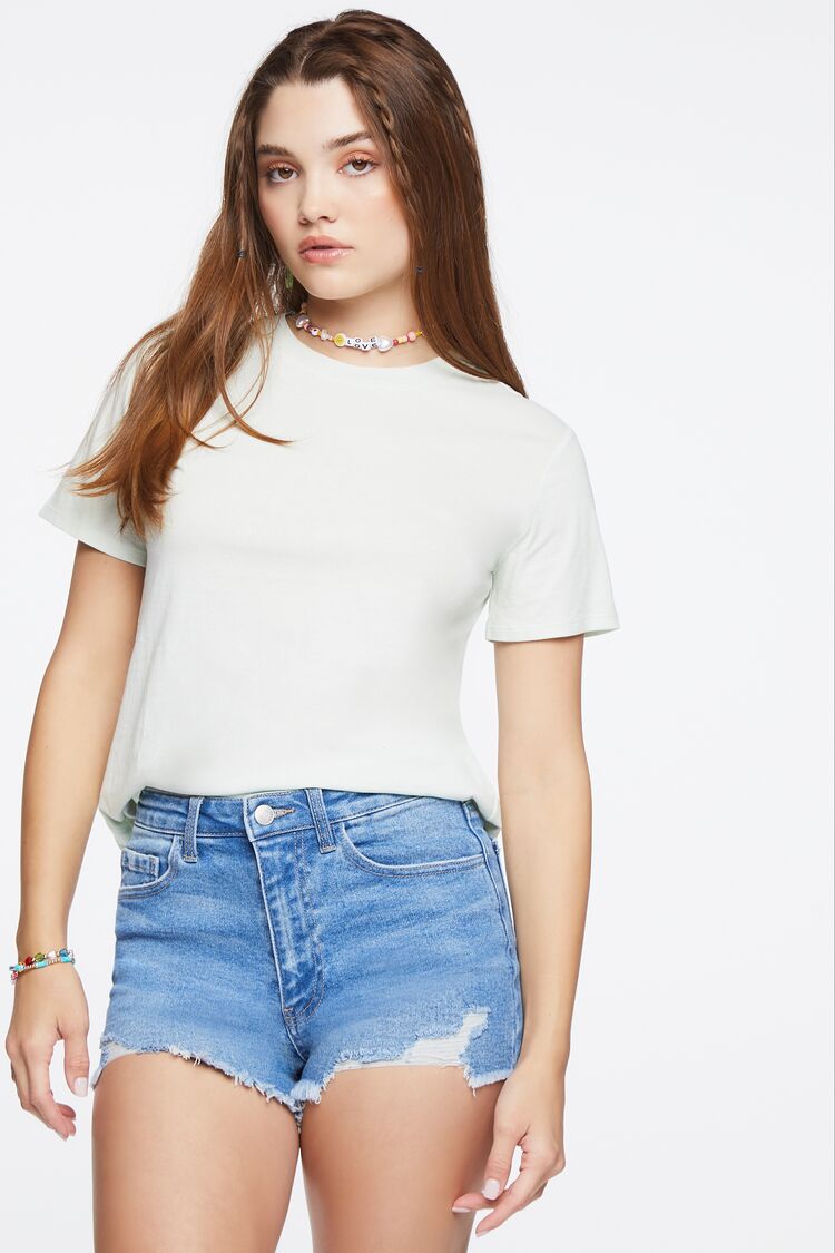 Basic Organically Grown Cotton Tee | Forever 21 - Wishupon