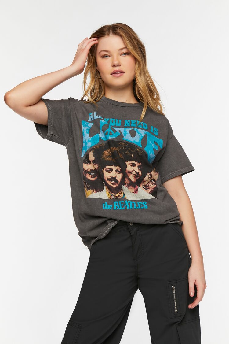 Beatles t shirt forever 21 hotsell