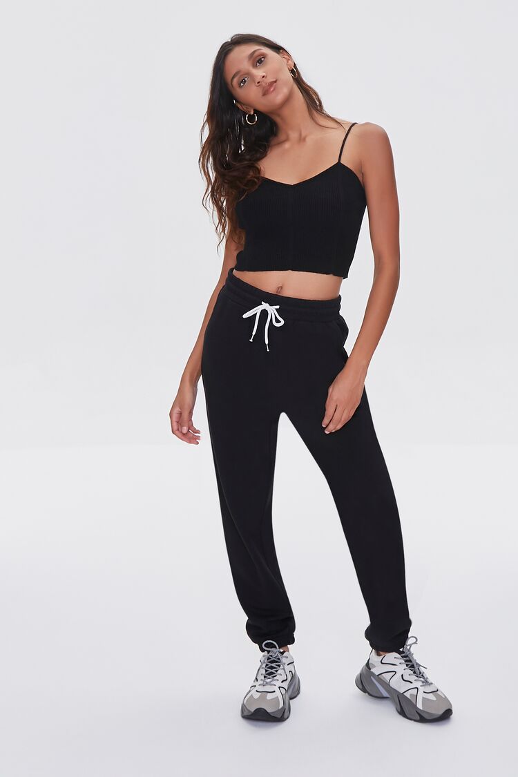 forever 21 fleece drawstring joggers