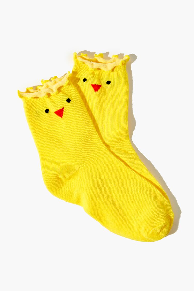 Girls Chick Graphic Crew Socks (Kids)