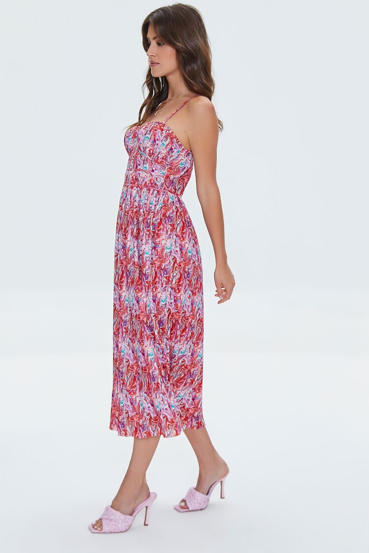 abstract print cami dress