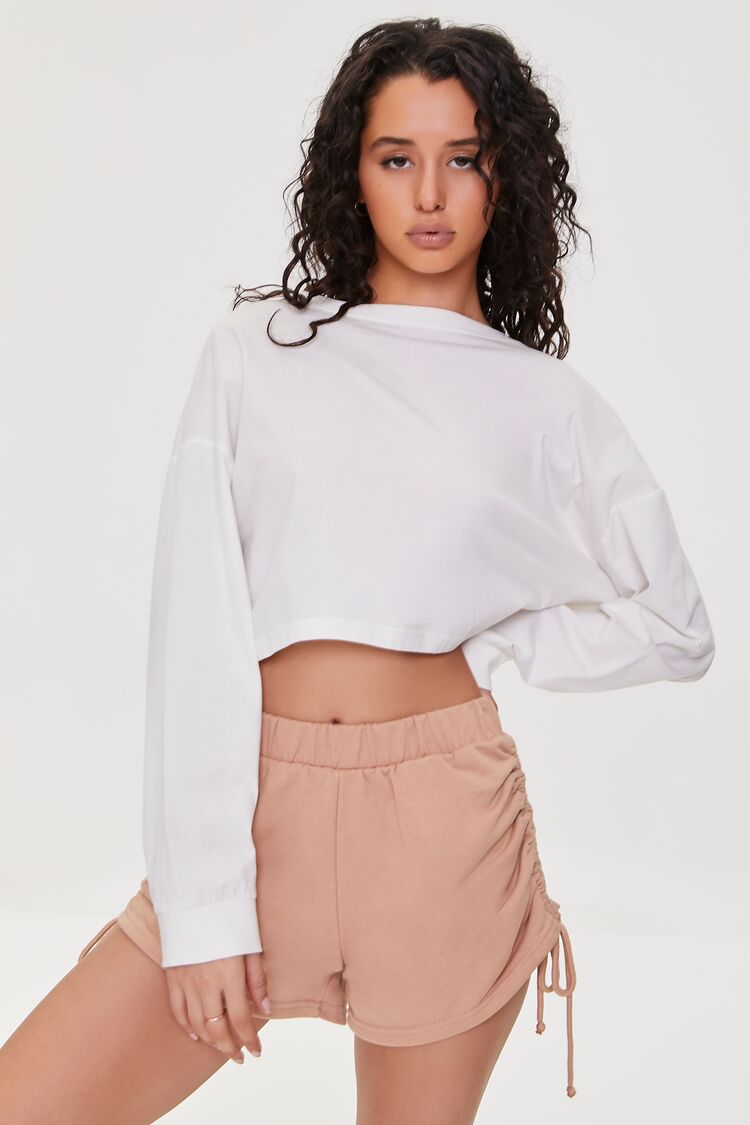 Ruched Drawstring Shorts