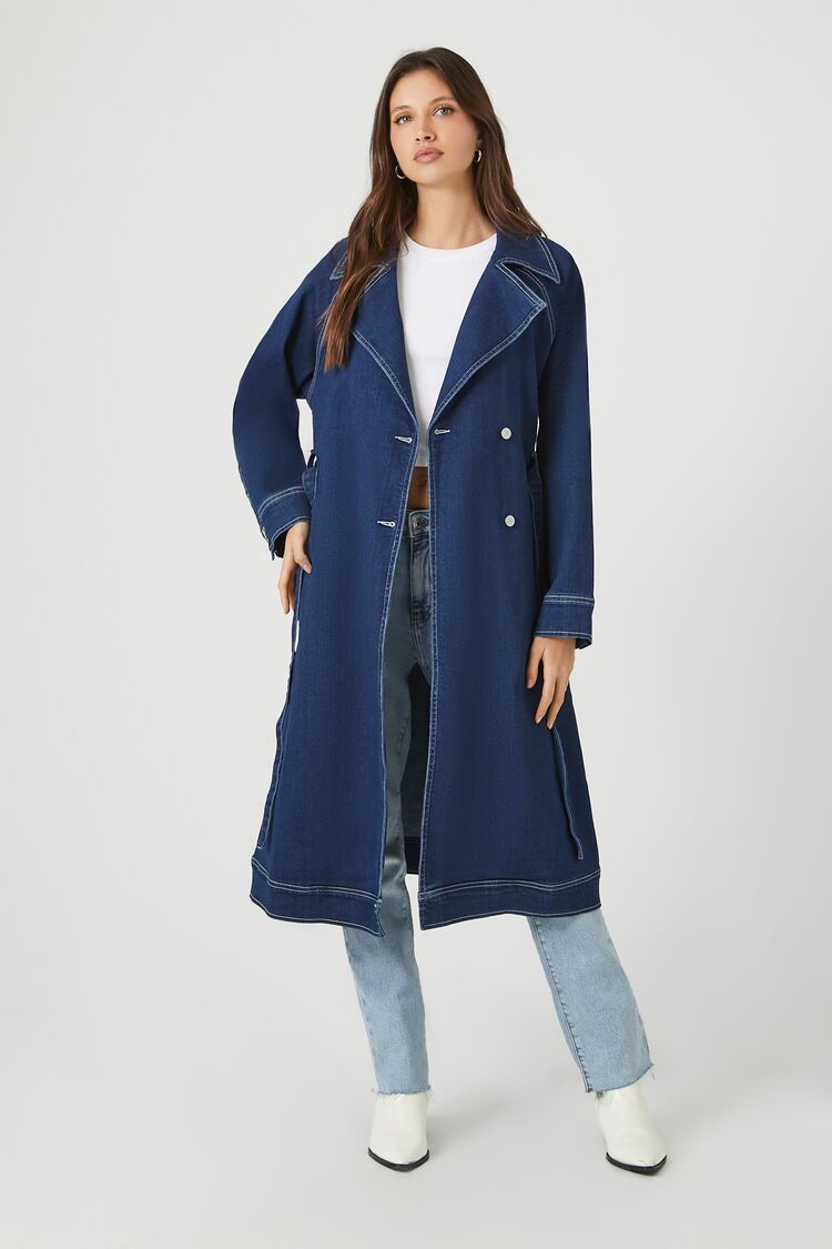 Denim Trench Coat | Forever 21