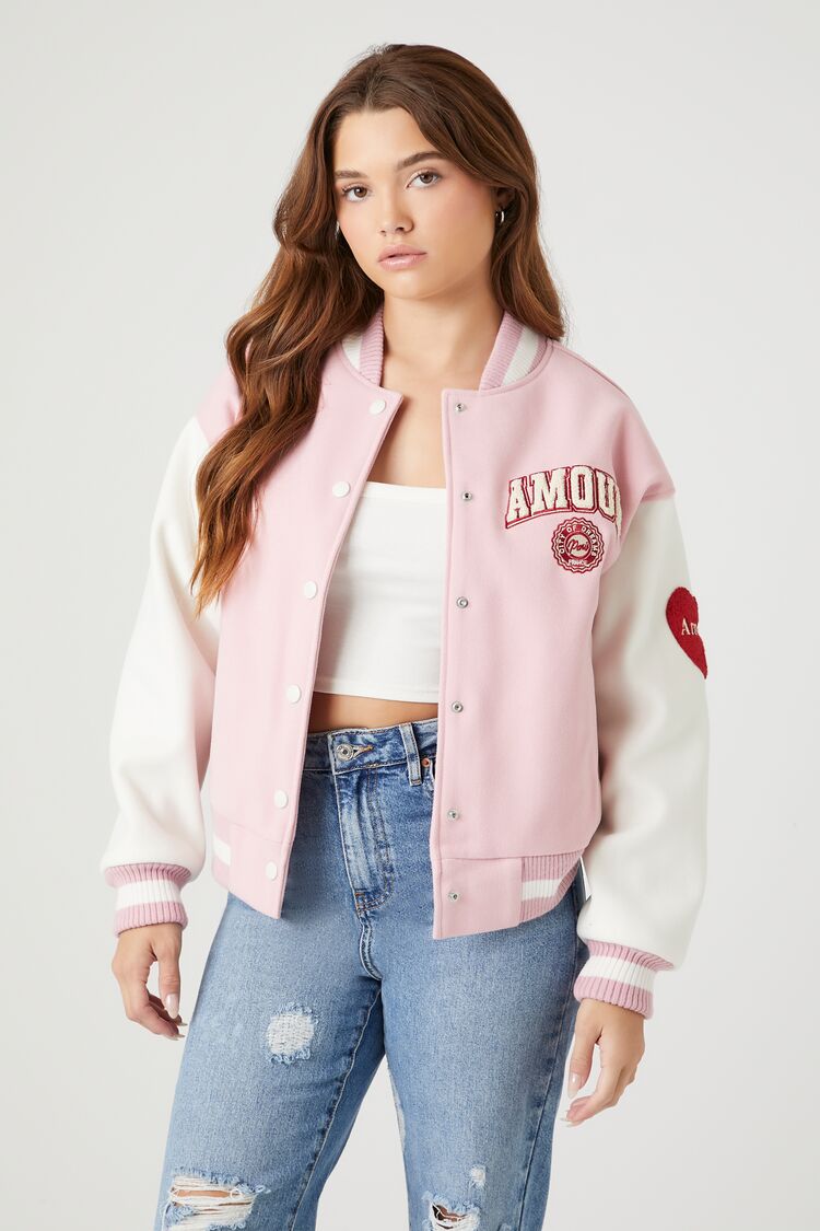 Paris Letterman Varsity Jacket Forever 21