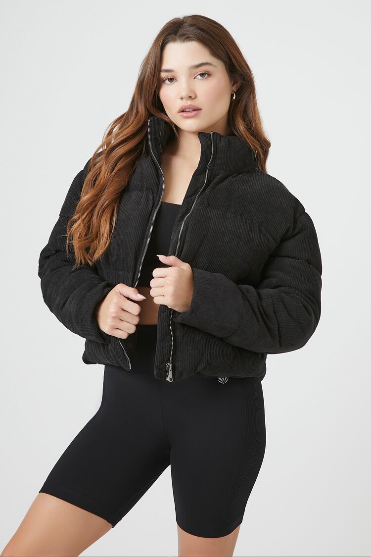 Corduroy puffer jacket forever 21 best sale