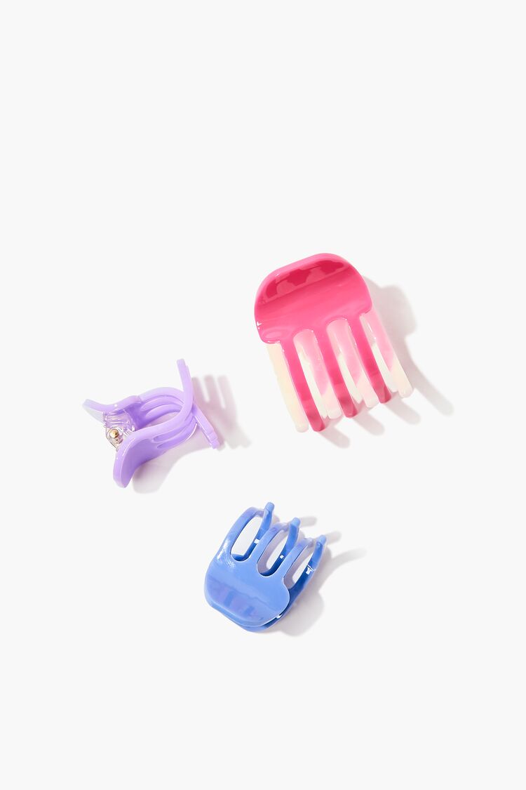 Colorblock Hair Claw Clip Set