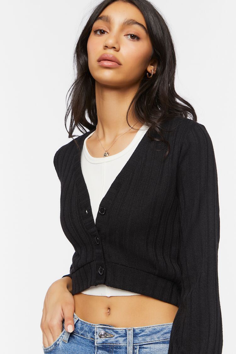 Cropped Cardigan Sweater