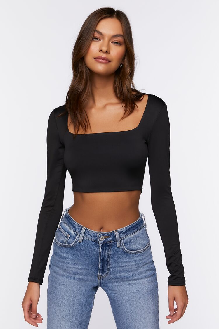 Long Sleeve Crop Top 