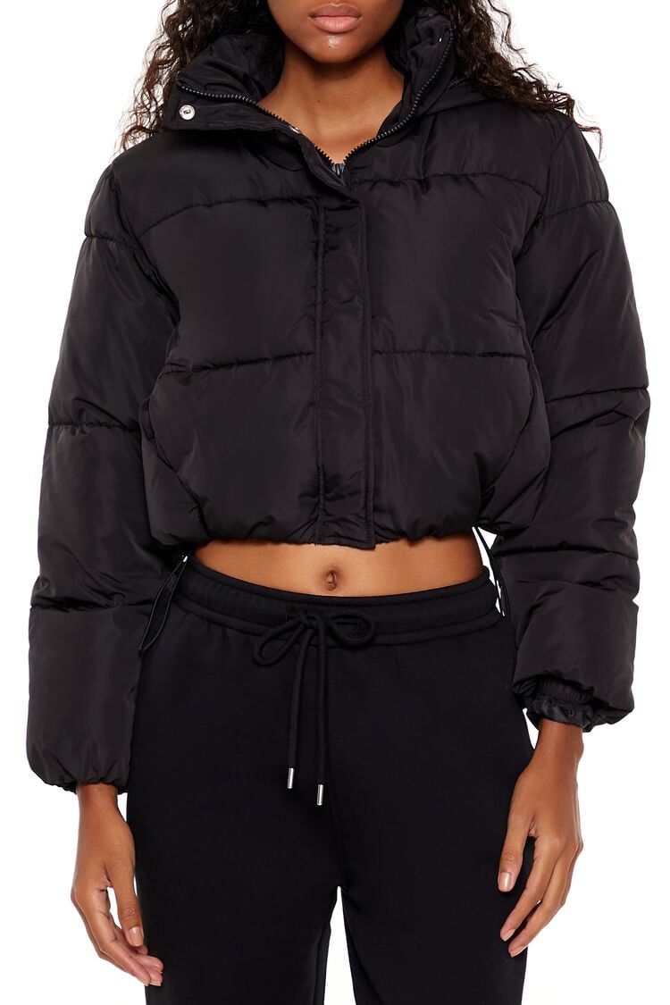 Black puffer jacket forever 21 online