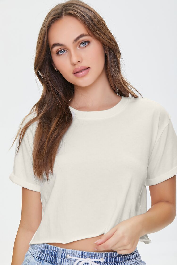 Cropped Crew Tee