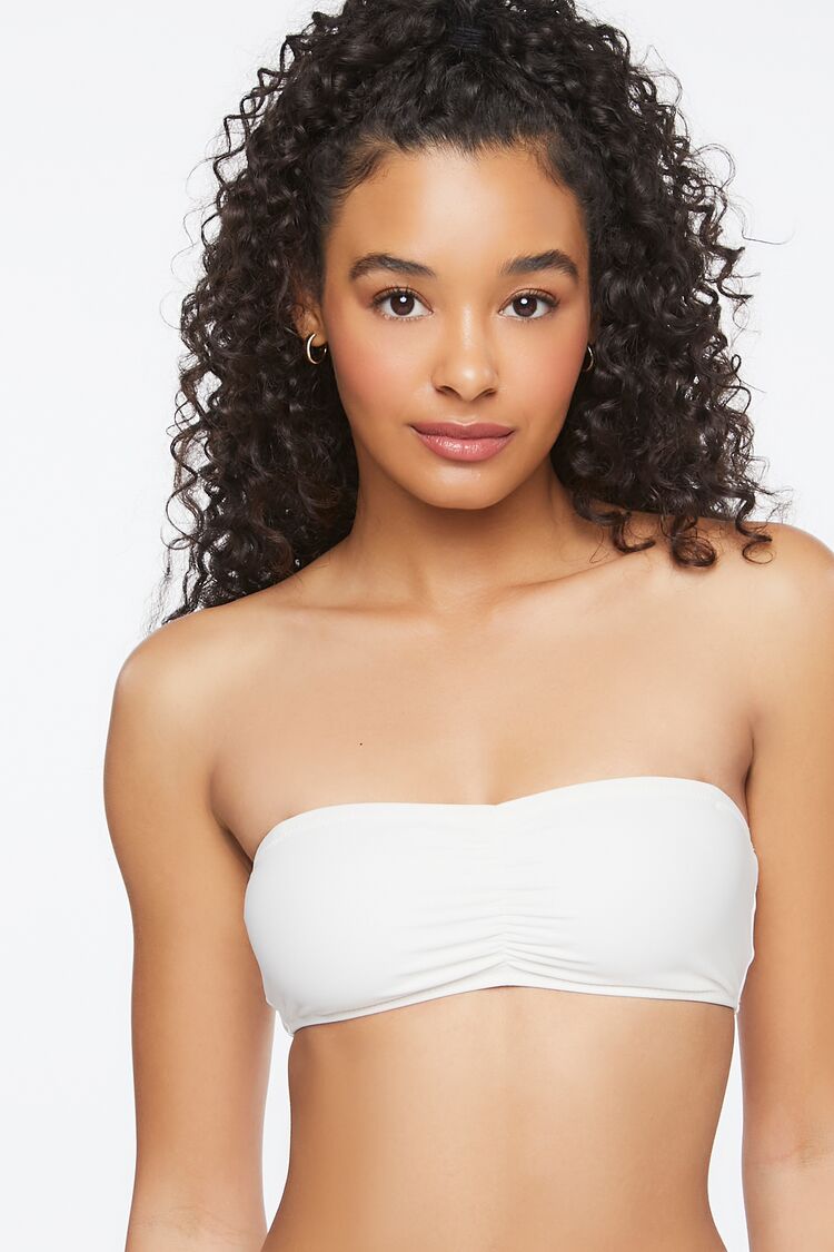 Ruched Bandeau Bikini Top